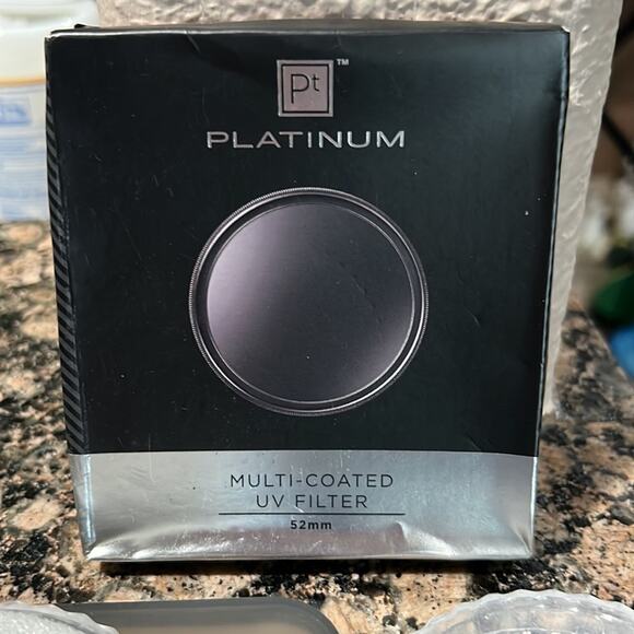 Platinum series 52mm Camera UV Filter- one in box and second not - Picture 2 of 6